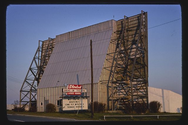 Stardust Drive-in Theater, Route 9 NY, 1978.
